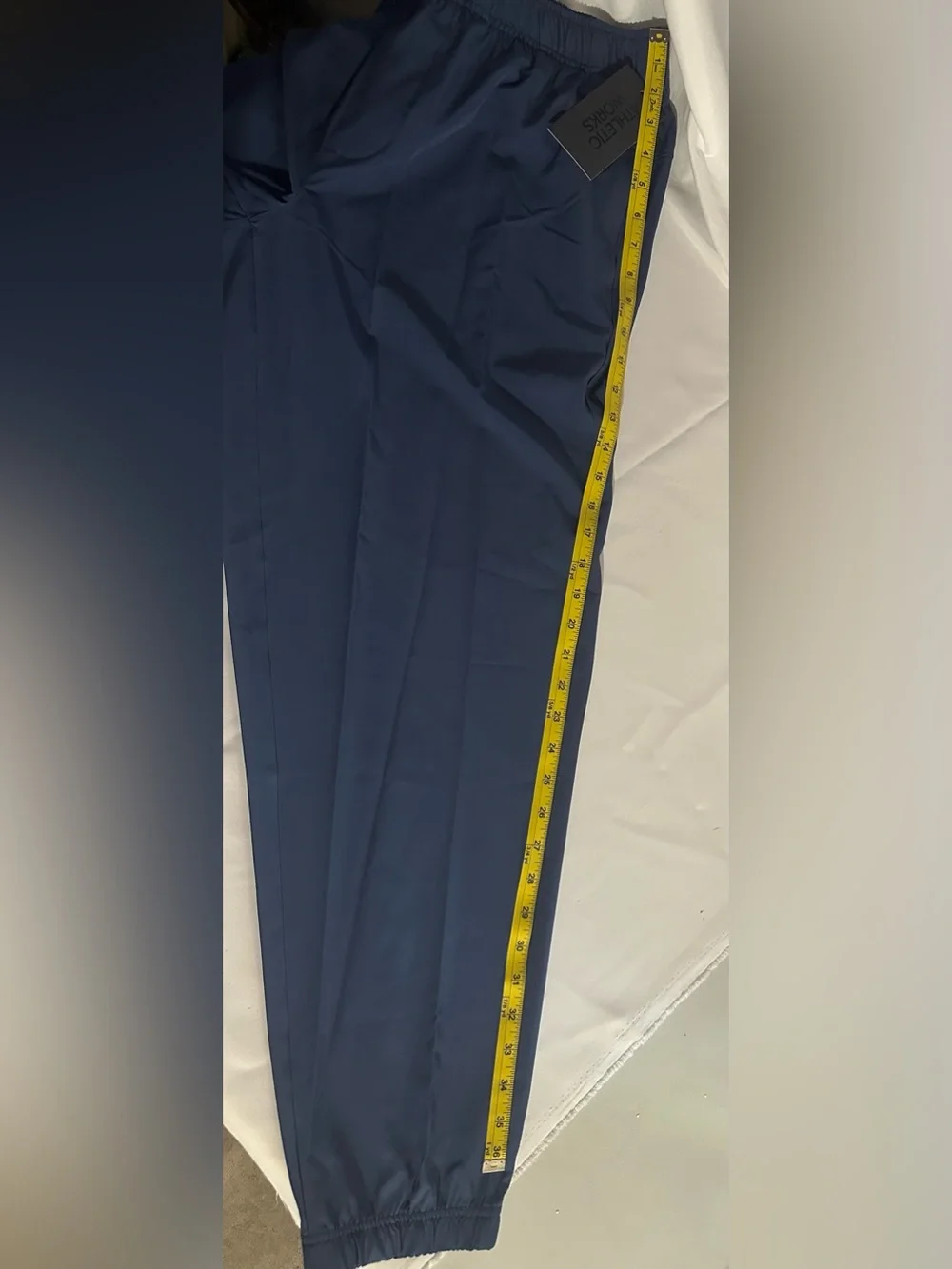 Athletic Works Navy Blue Elastic Waist Jogger Pants